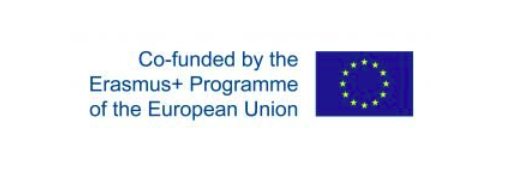 Picture of EU flag and text reading: Co-funded by the Erasmus+ Programme of the European Union